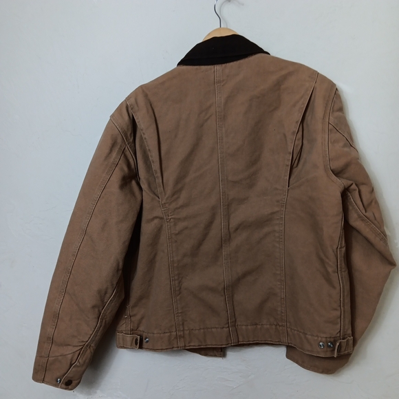 Carhartt Detroit Jacket Women's Size L Camel Tan Blanket Lined - Picture 12 of 16